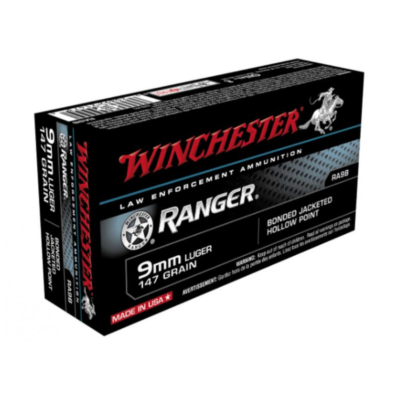 Ammo 9mm P 147Gr Winchester...