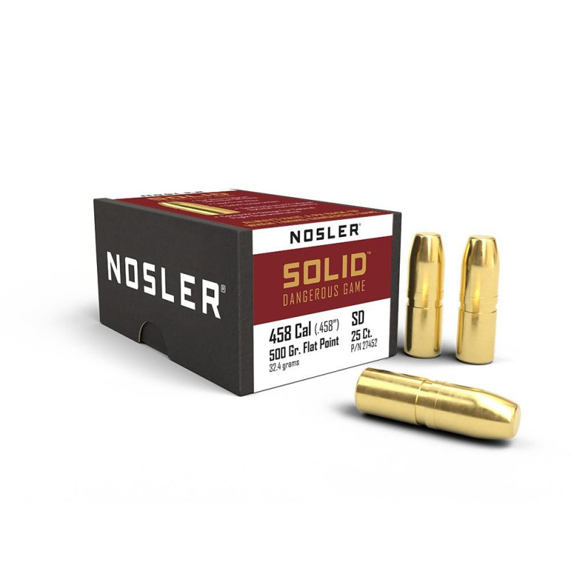 P 458 Cal 500Gr Nosler Flat...