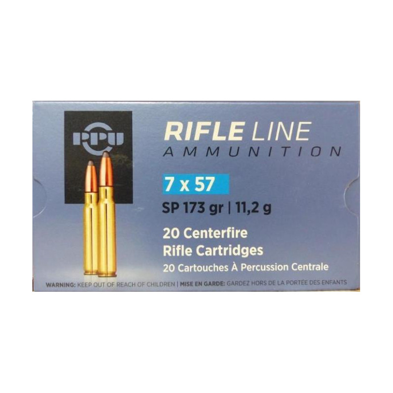 Ammo 7x57 R Mau 173gr PPU...