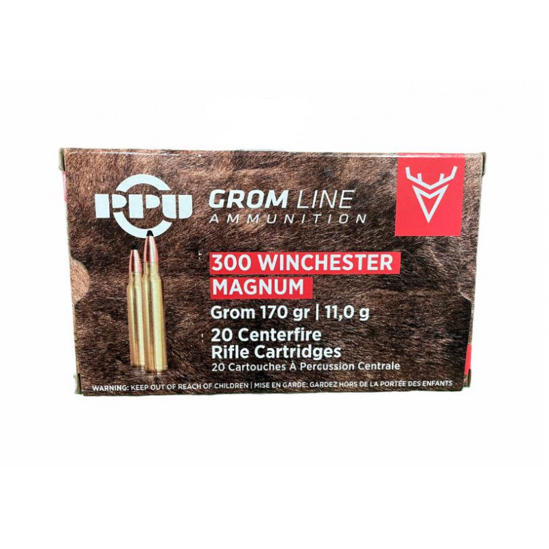 Ammo 300 WM 170gr PPU Grom...