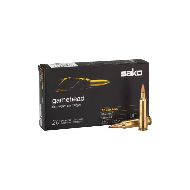 Ammo 22-250 Rem 55Gr Sako...