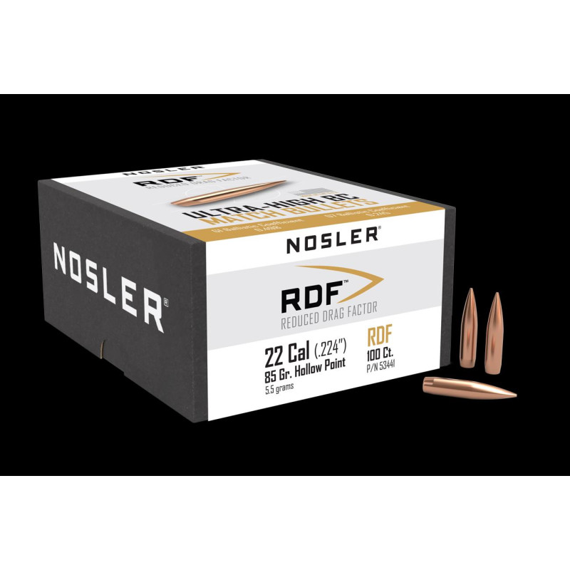 P 22 Cal (.224) 85gr Nosler...