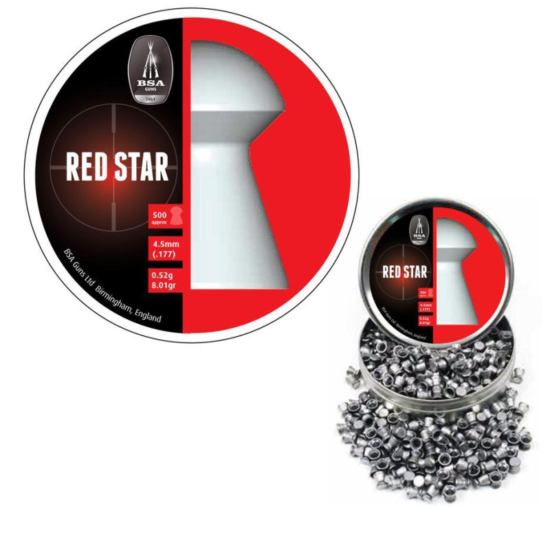 BSA Red Star Pellets 4.5 450's