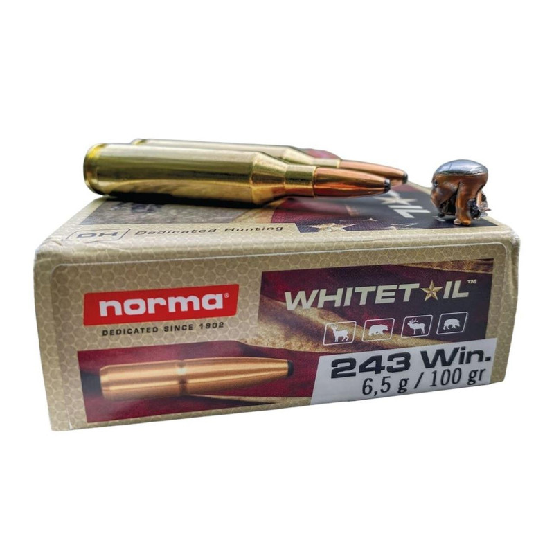 Ammo 243 Win 100Gr Norma...