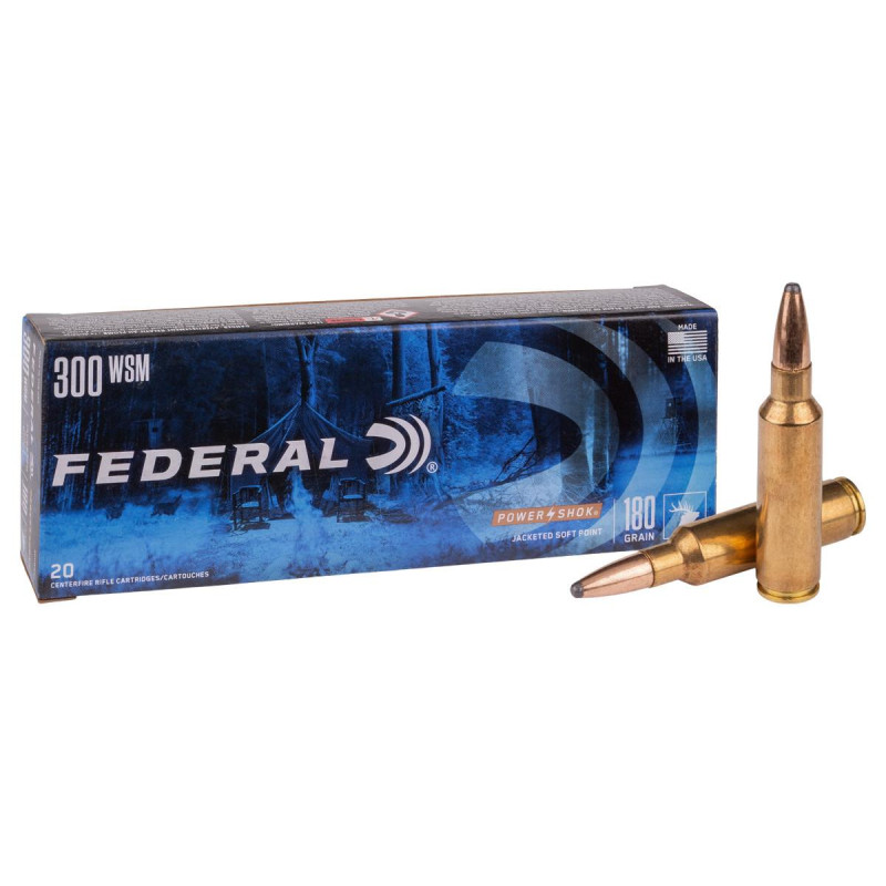 Ammo 300 WSM 180gr Federal...