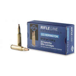 Ammo 222 Rem 50Gr PPU SP 20's