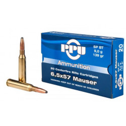 Ammo 6.5x57 Mau 139Gr PPU...